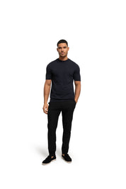 Malelions Men Knitted T-Shirt | Navy