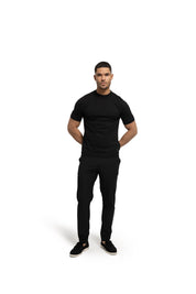 Malelions Men Knitted T-Shirt | Black