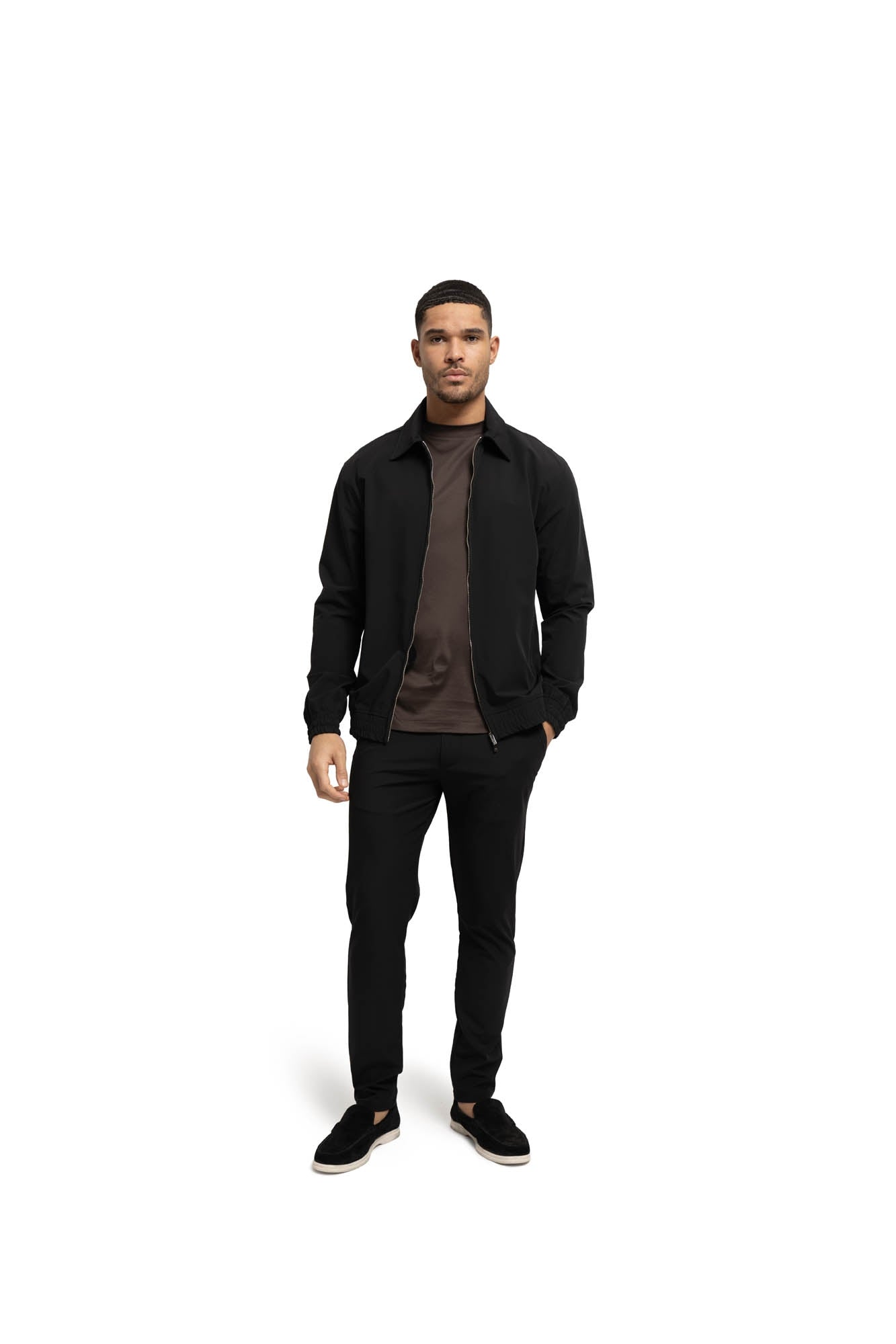 Malelions Men Technical Zip Jacket | Black