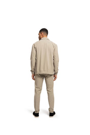 Malelions Men Technical Zip Jacket | Light Taupe