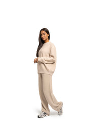 Malelions Women Knitted Pants | Sand