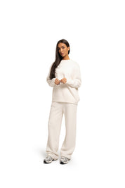 Malelions Women Oversized Knitted Sweater | Cream