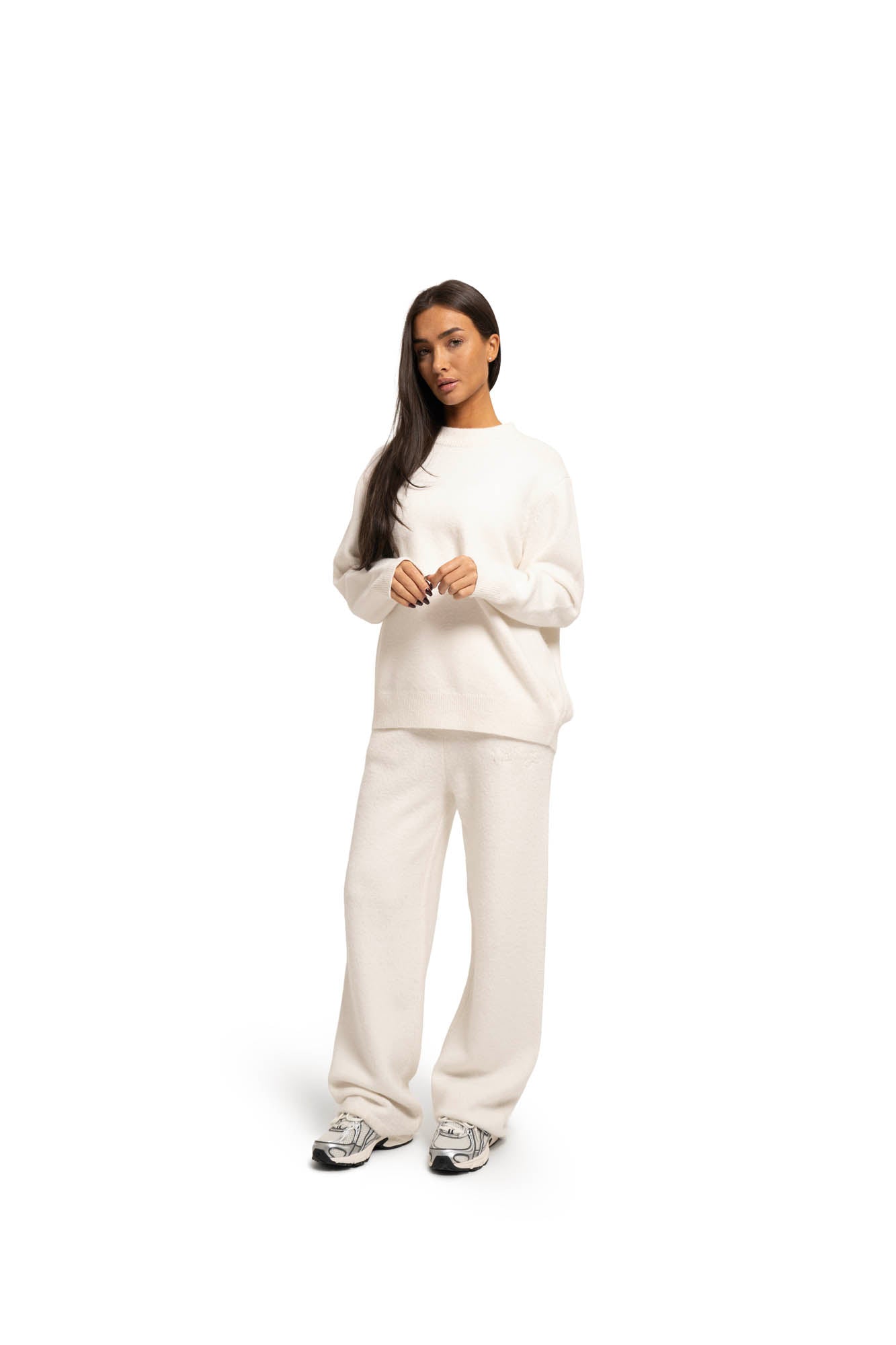 Malelions Women Knitted Pants | Cream