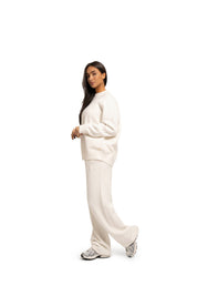 Malelions Women Oversized Knitted Sweater | Cream