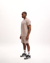 Malelions Men Signature Waffle T-Shirt | Taupe