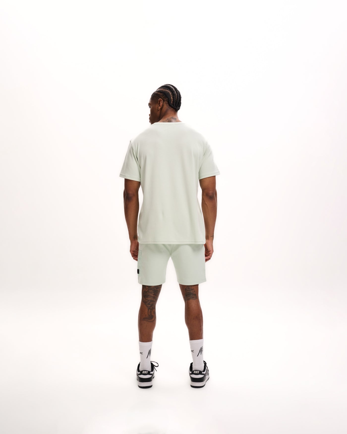 Malelions Men Pocket T-Shirt | Pale Aqua