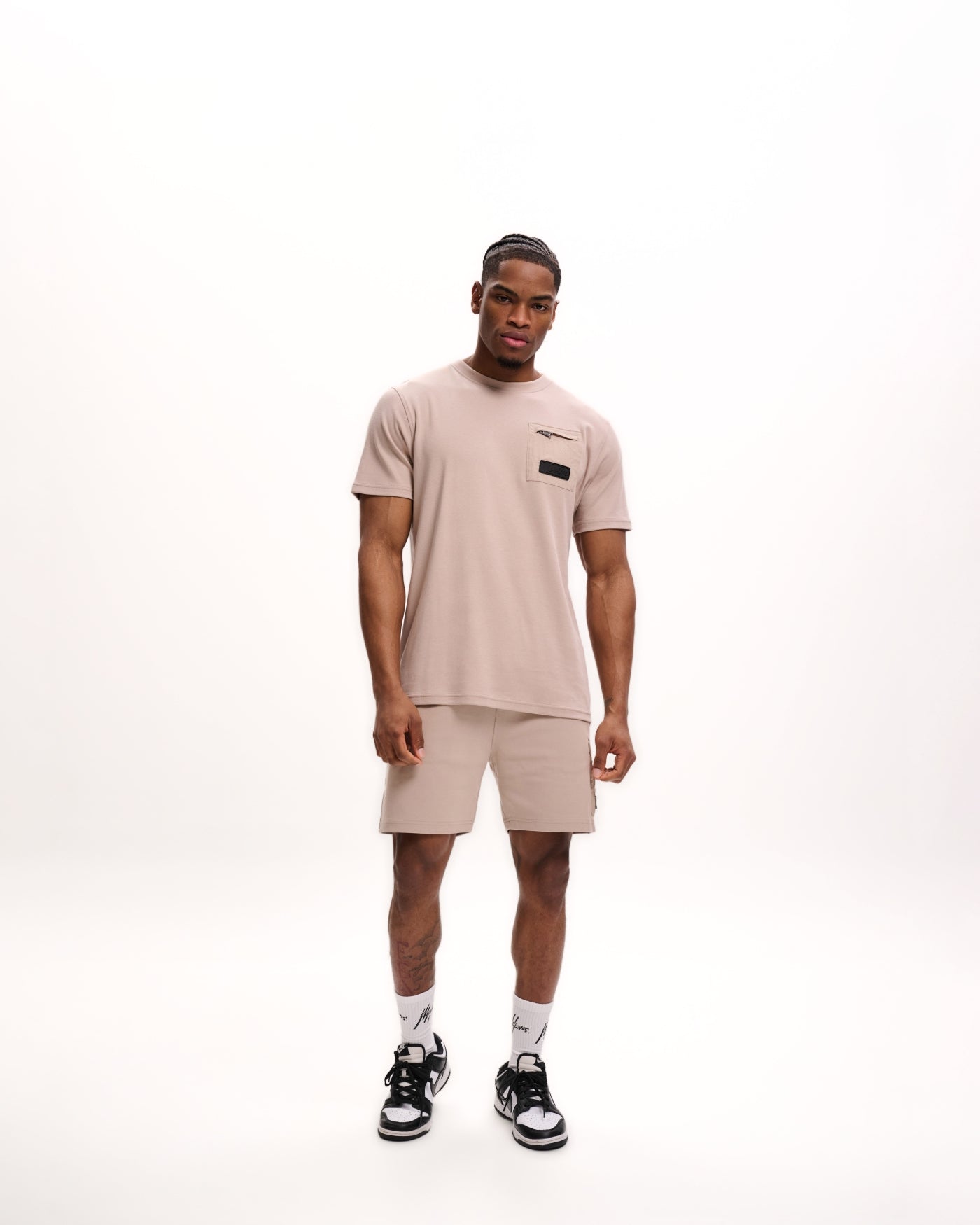 Malelions Men Pocket T-Shirt | Taupe