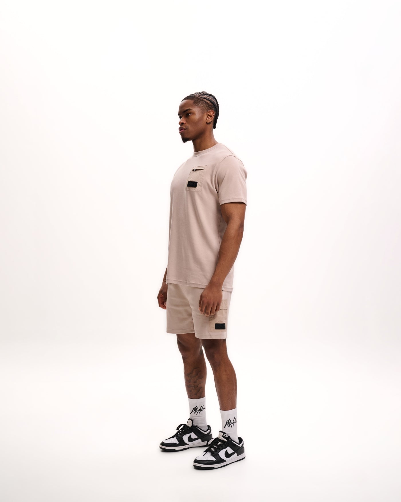 Malelions Men Pocket T-Shirt | Taupe