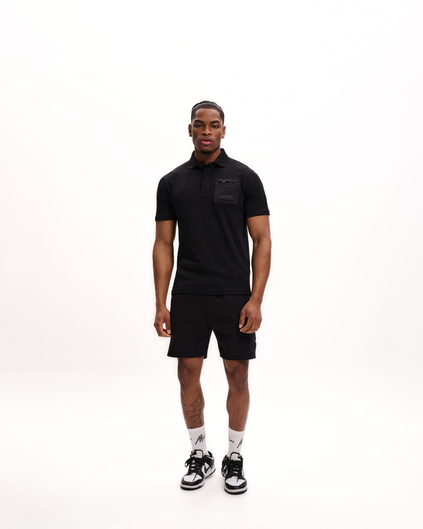 Malelions Men Pocket Polo | Black