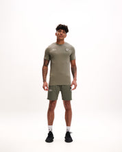 Malelions Sport Warming-Up Shorts | Army/Off-white