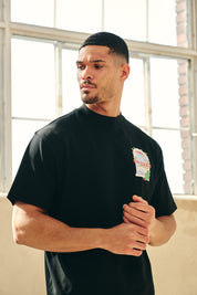 Malelions Men Roman T-Shirt | Black