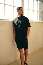 Malelions Men Capri Cargo Shorts | Black