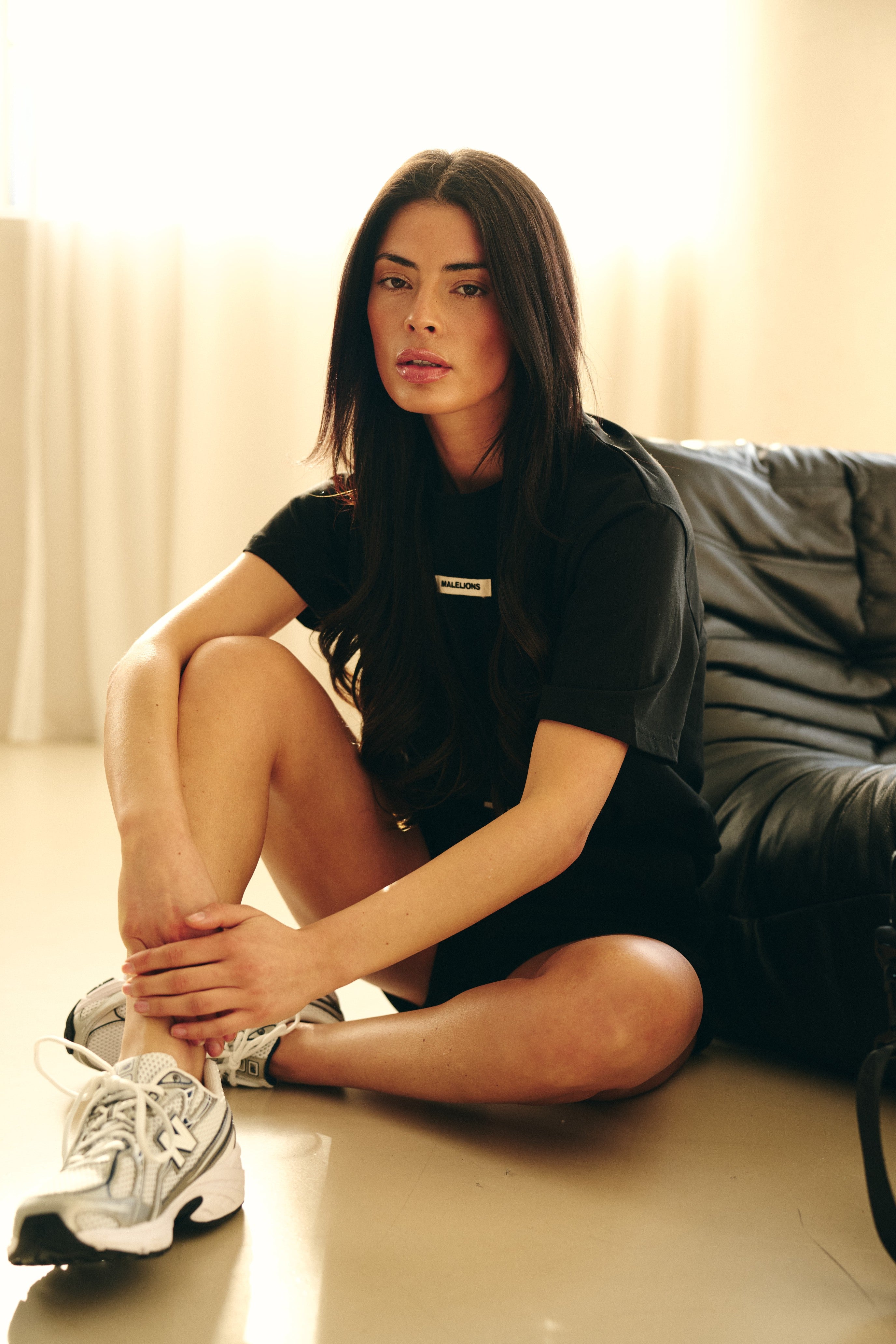 Malelions Women Patch Logo T-Shirt | Black