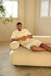 Malelions Men Emblem Towelling Shorts | Off-White