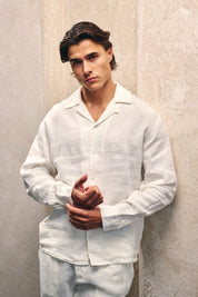 Malelions Premium Linen Shirt | Ecru