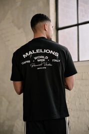 Malelions Men Permanent Vacation T-Shirt | Black