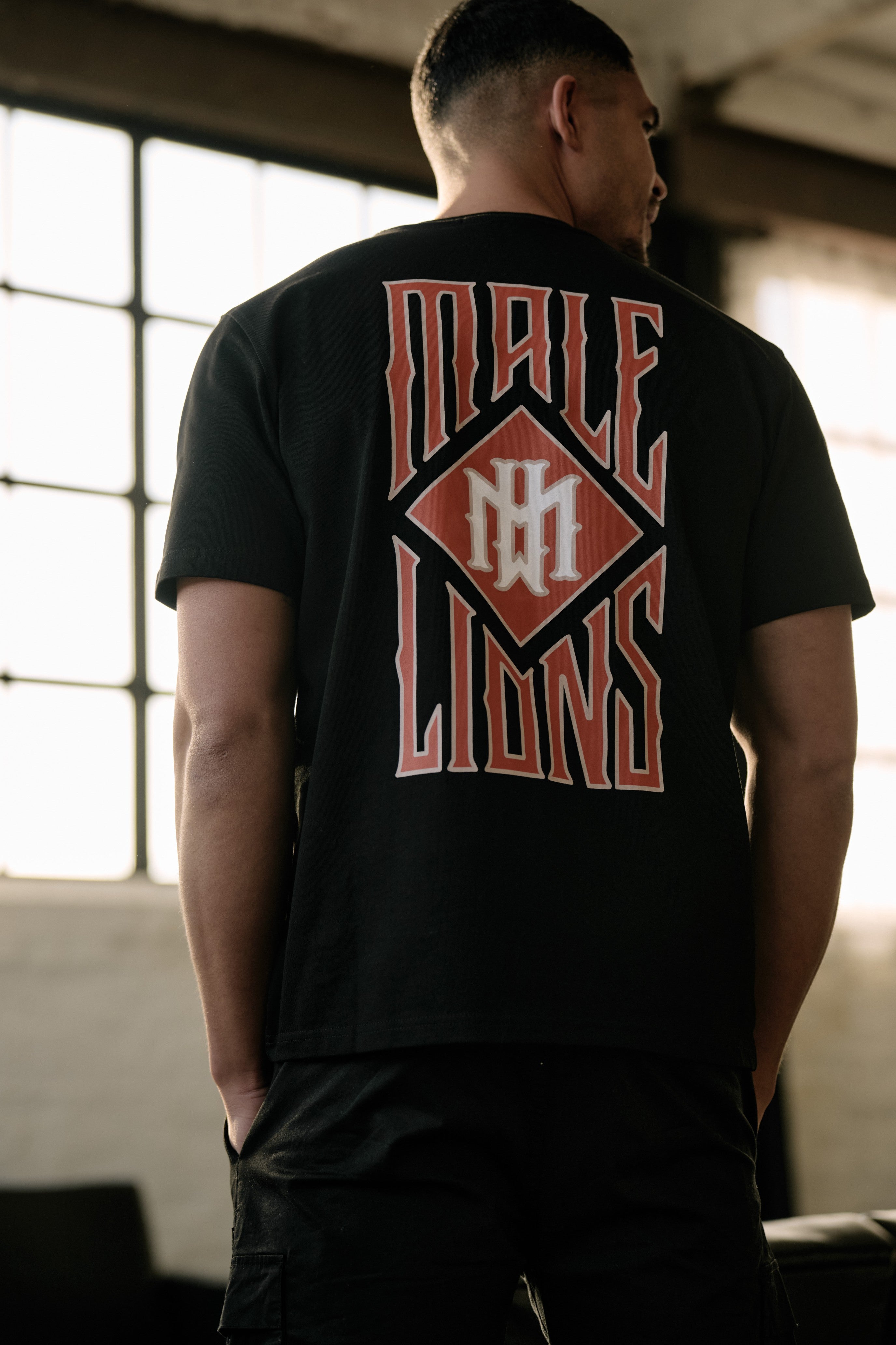 Malelions Men Gothic Tile T-Shirt | Black