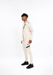 Malelions Sport Counter Zip Hoodie | Off-White