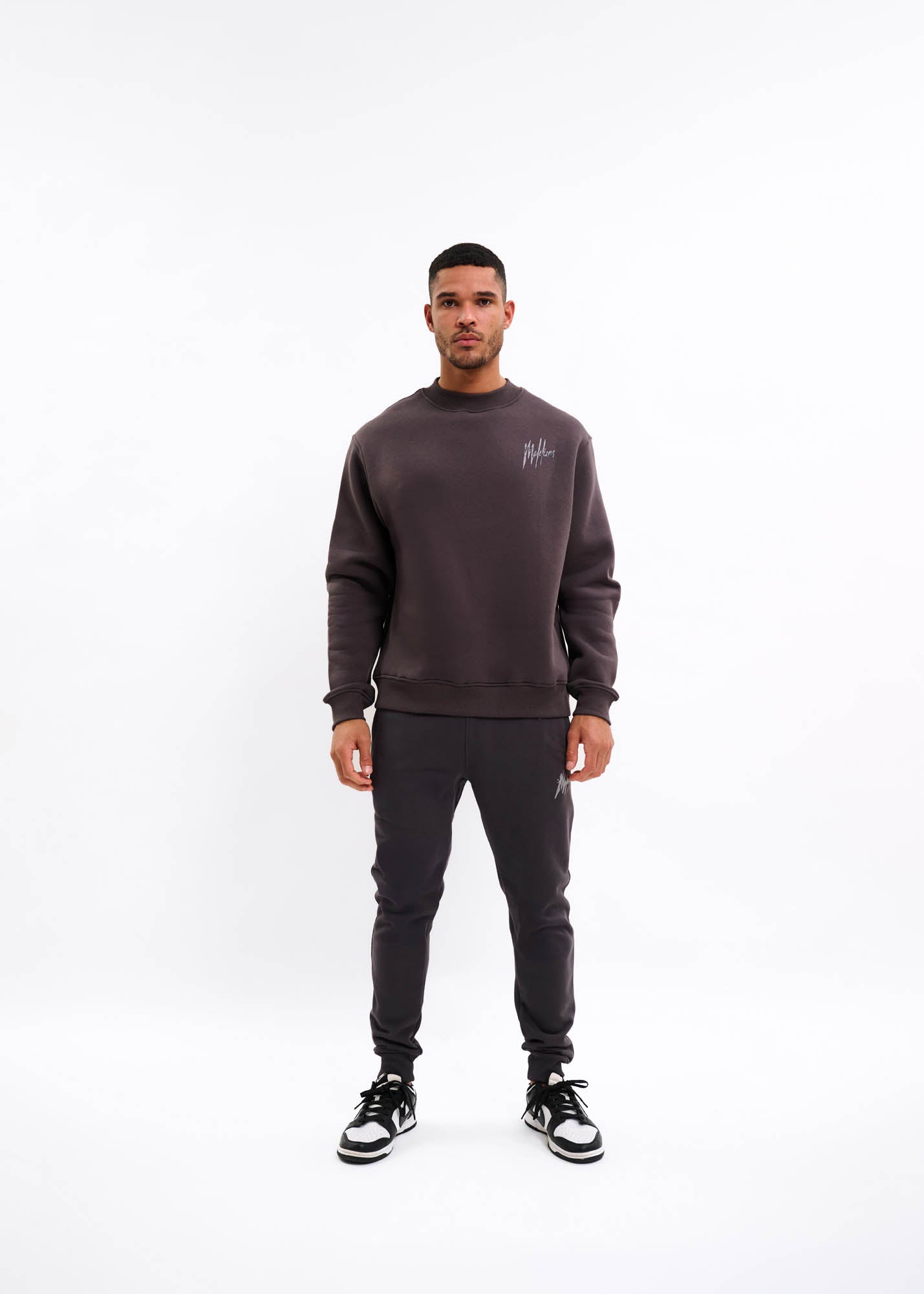 Malelions Men Signature Drip Sweater | Mulch Brown