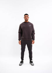 Malelions Men Signature Drip Sweater | Mulch Brown