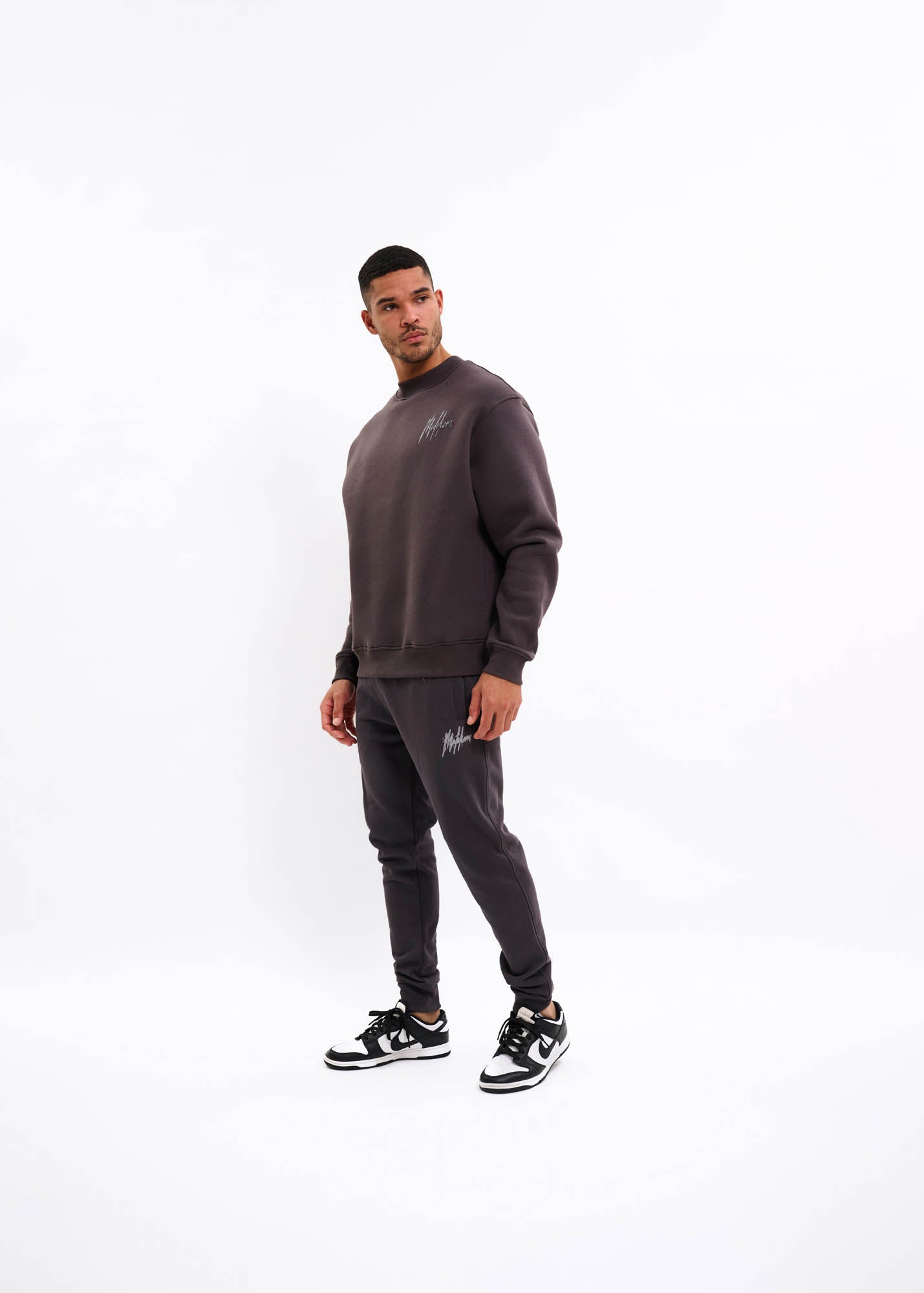 Malelions Men Signature Drip Sweater | Mulch Brown