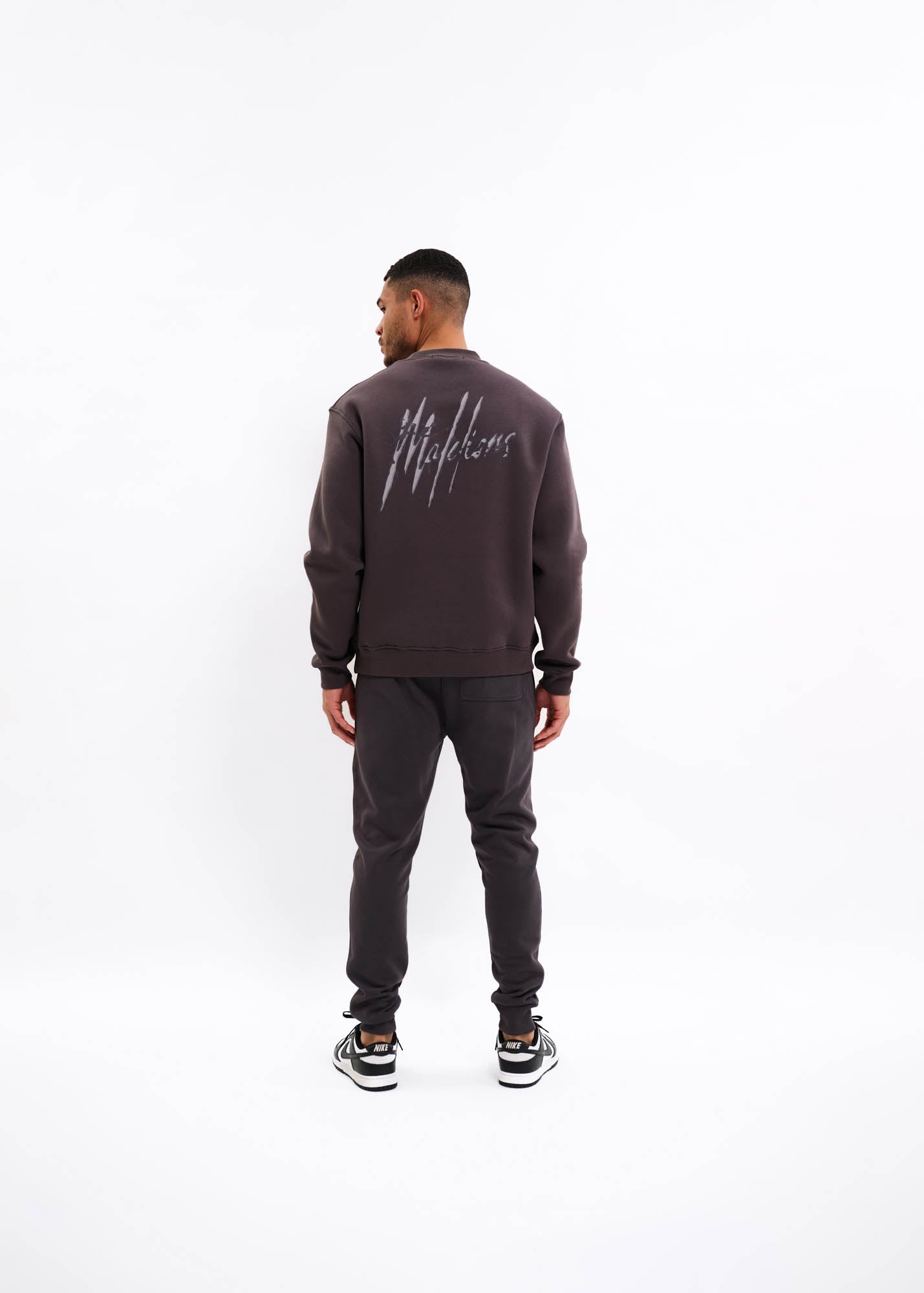 Malelions Men Signature Drip Sweater | Mulch Brown