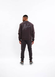 Malelions Men Signature Drip Sweater | Mulch Brown