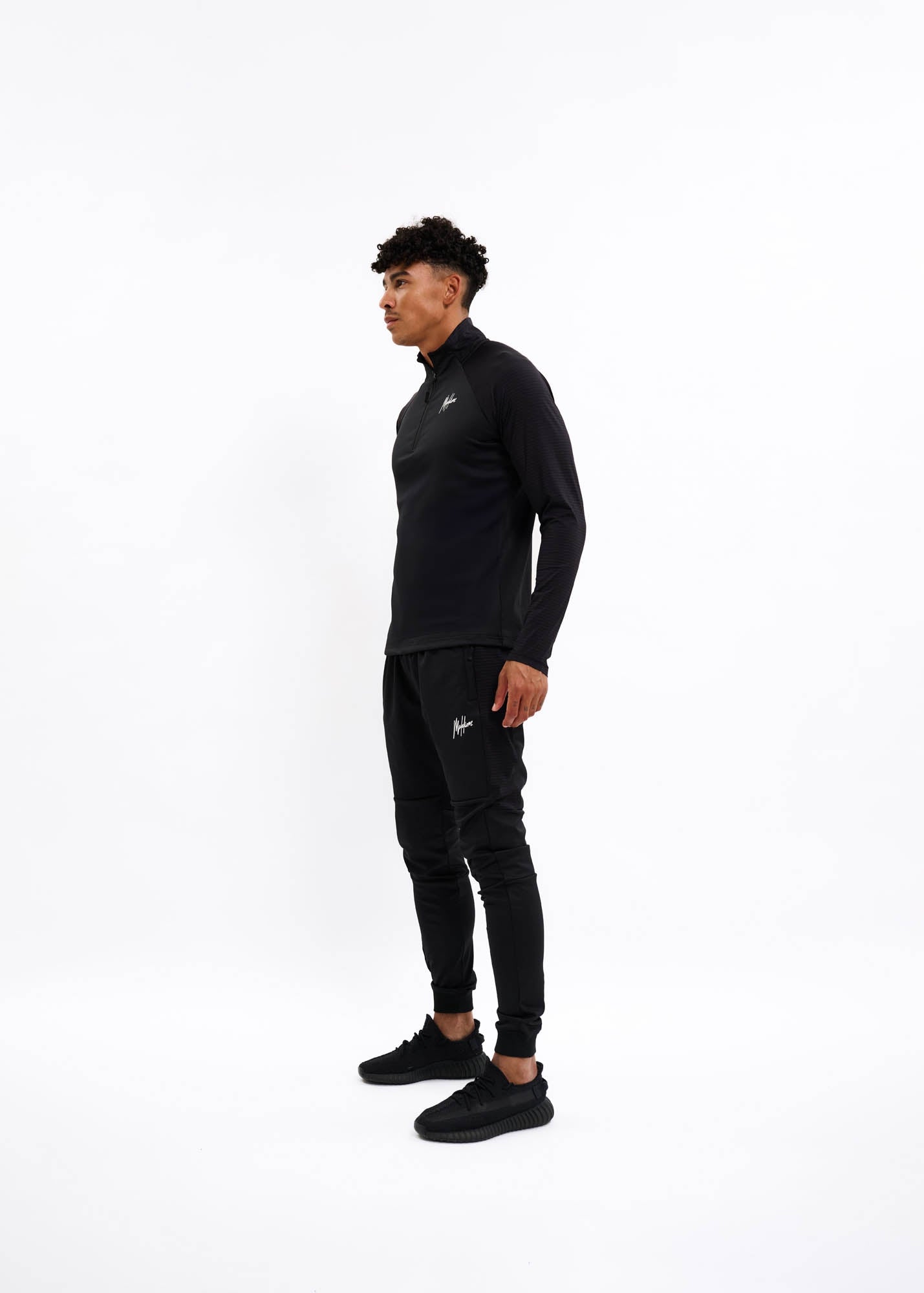 Malelions Sport Ace Quarter Zip | Black
