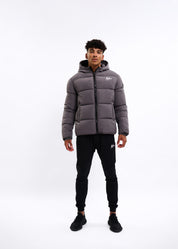 Malelions Sport Ace Puffer Jacket | Charcoal
