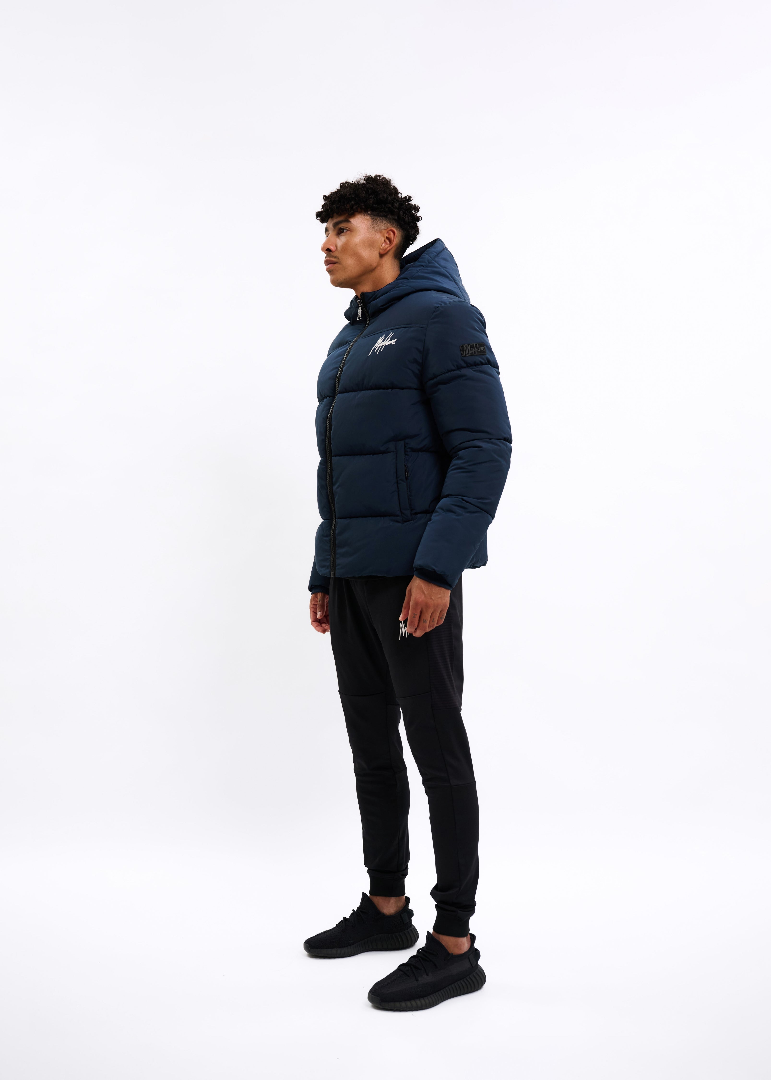 Malelions Sport Ace Puffer Jacket | Indigo