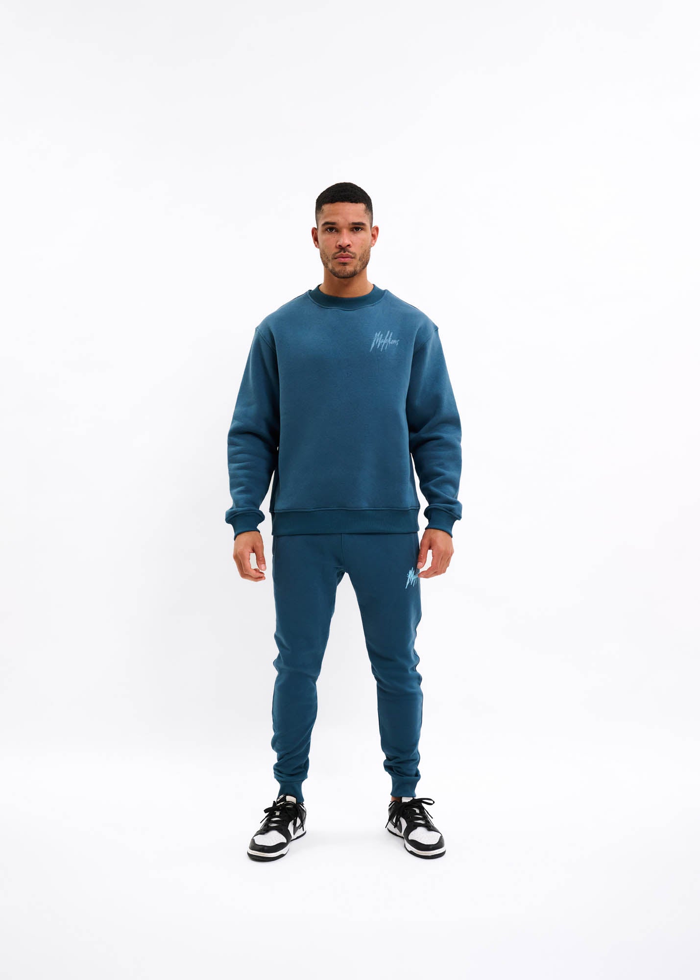 Malelions Men Signature Drip Sweater | Blue Slate