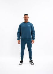 Malelions Men Signature Drip Sweater | Blue Slate