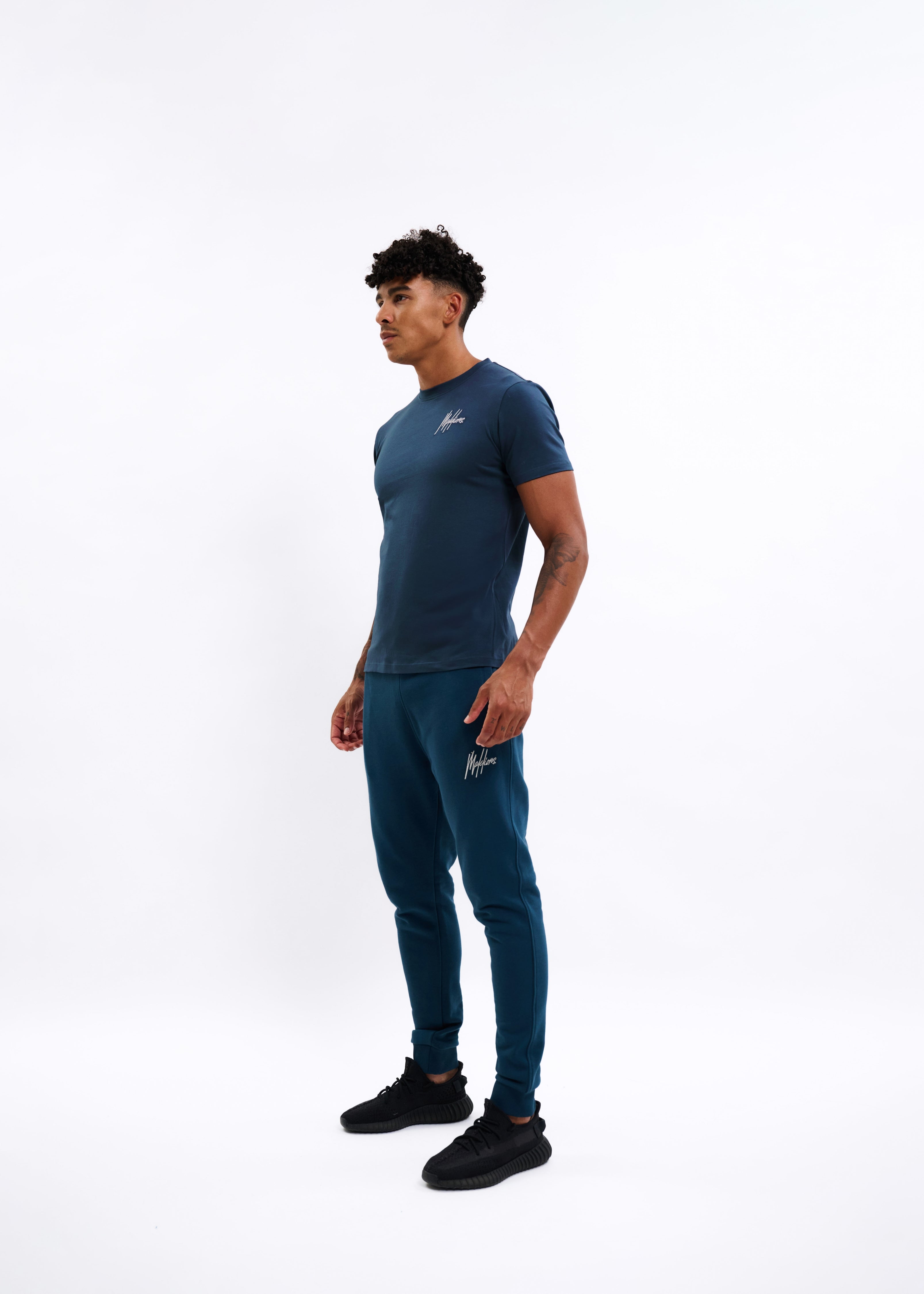 Malelions Sport Logo T-Shirt | Indigo