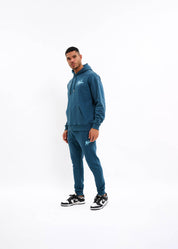 Malelions Men Signature Drip Hoodie | Blue Slate