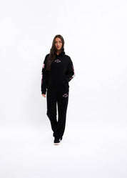 Malelions Women Straight Leg Applique Sweatpants | Black
