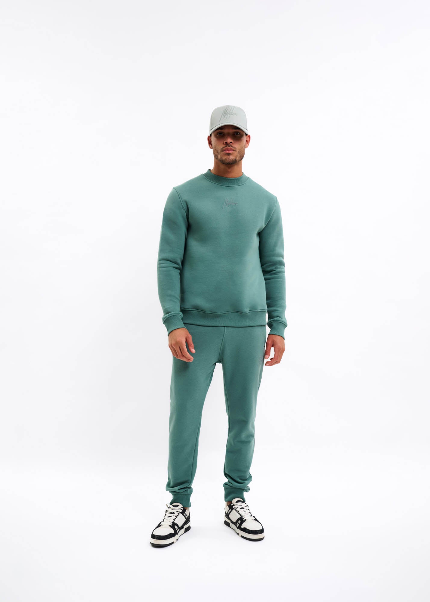 Malelions Men Striped Signature Sweater | Green