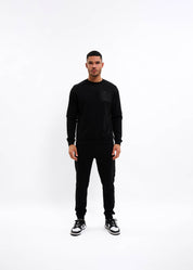 Malelions Men Nylon Pocket Sweatpants | Black