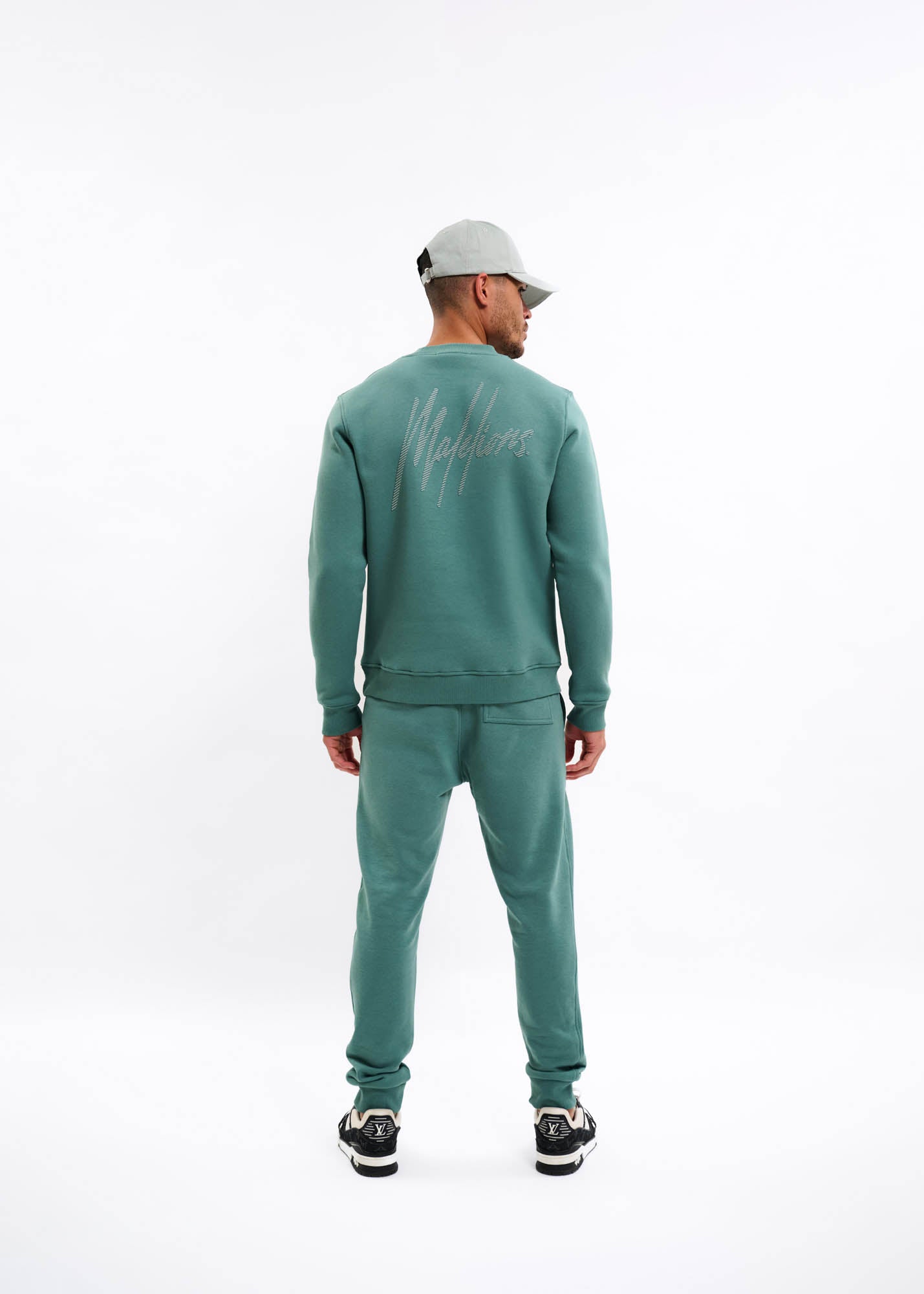 Malelions Men Striped Signature Cap | Green