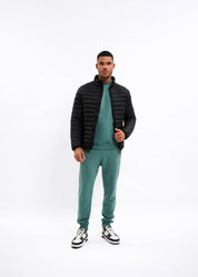 Malelions Men Light Weight Padded Jacket | Black