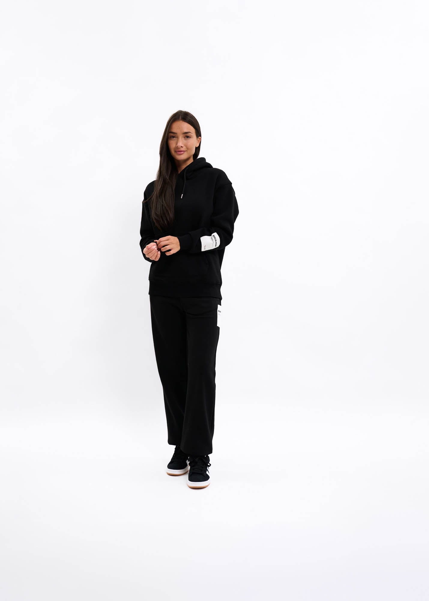 Malelions Women Label Straight Leg Sweatpants | Black