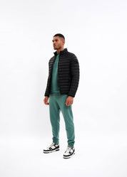 Malelions Men Light Weight Padded Jacket | Black