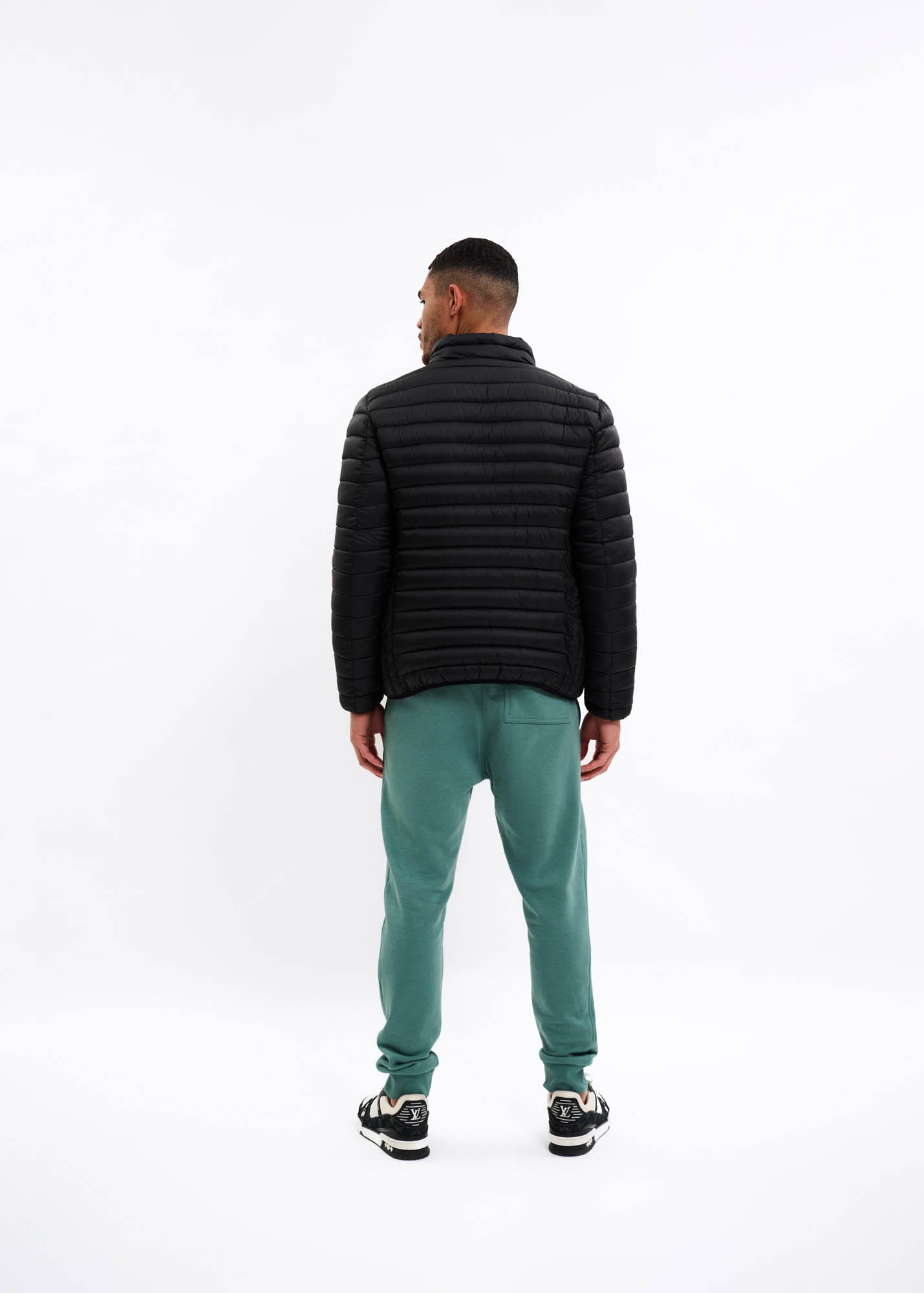 Malelions Men Light Weight Padded Jacket | Black