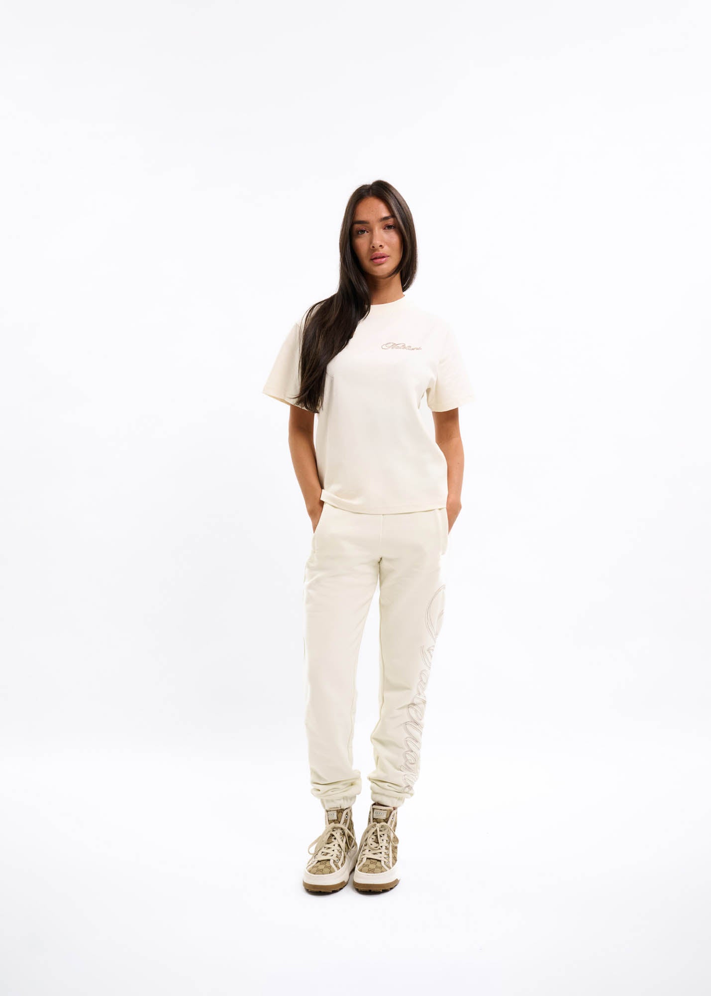Malelions Women Kylie T-Shirt | Off-White