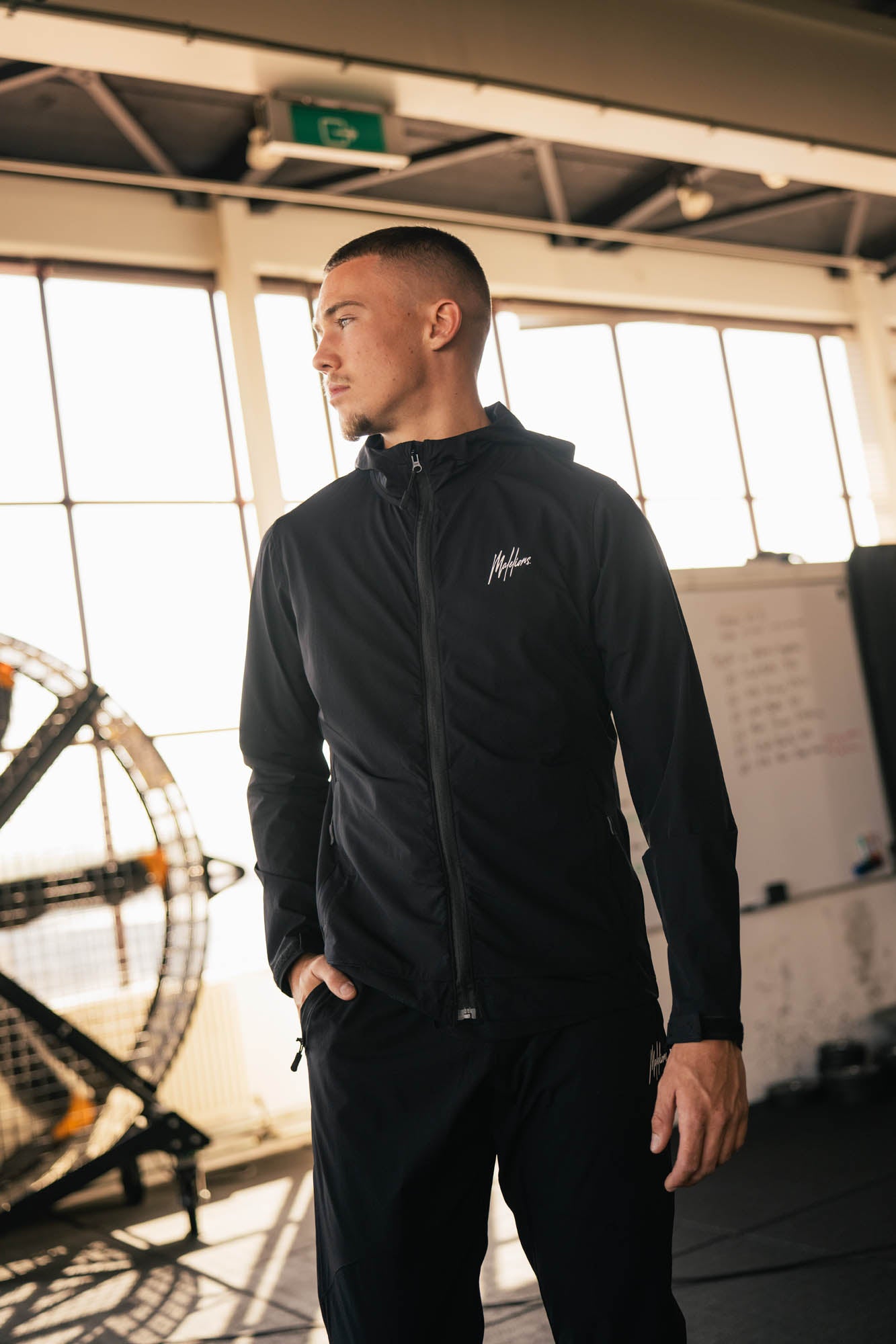 Malelions Sport Running Jacket | Black