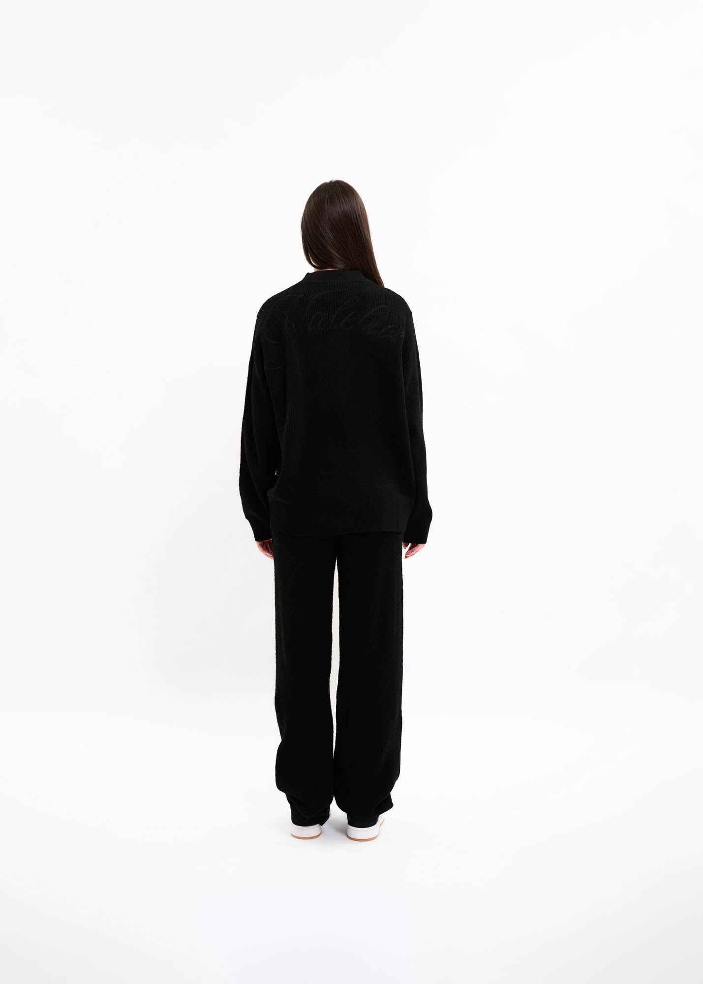 Malelions Women Oversized Knit Sweater | Black