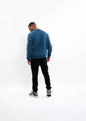 Malelions Men Graffiti Sweater | Blue Slate