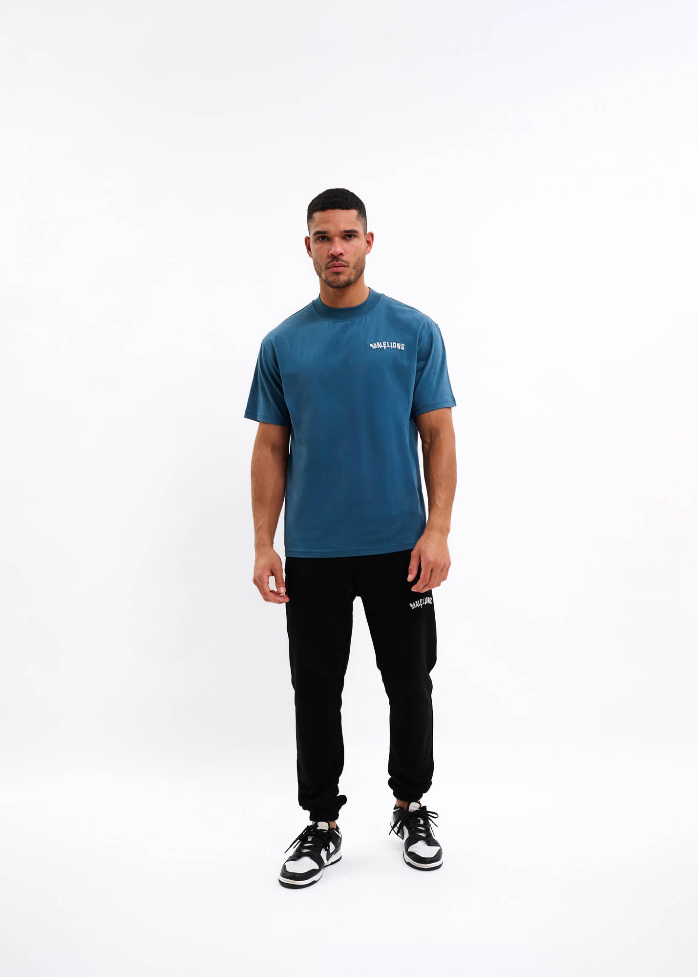 Malelions Men Graffiti T-Shirt | Blue Slate