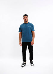Malelions Men Graffiti T-Shirt | Blue Slate