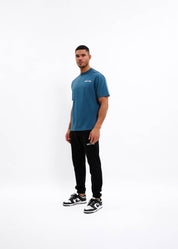 Malelions Men Graffiti T-Shirt | Blue Slate