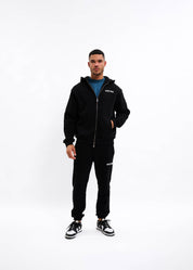 Malelions Men Graffiti Zip Hoodie | Black